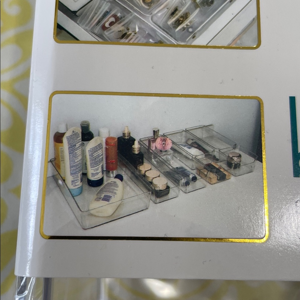 Set of 4 Clear Drawer Organizer Trays NIP Multi-Use Storage - Picture 5 of 9